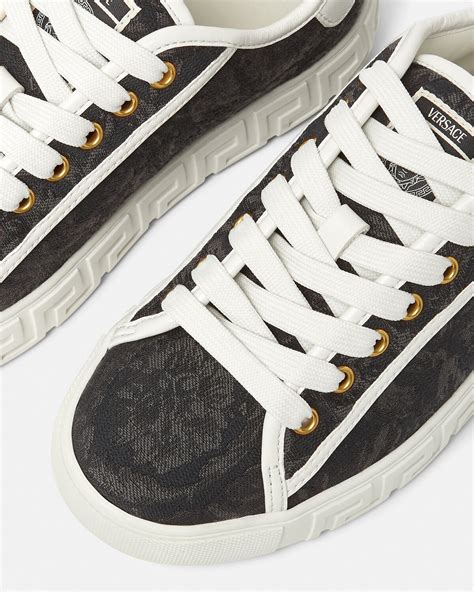 versace high tops barroco sneakers|Versace barocco greca sneaker.